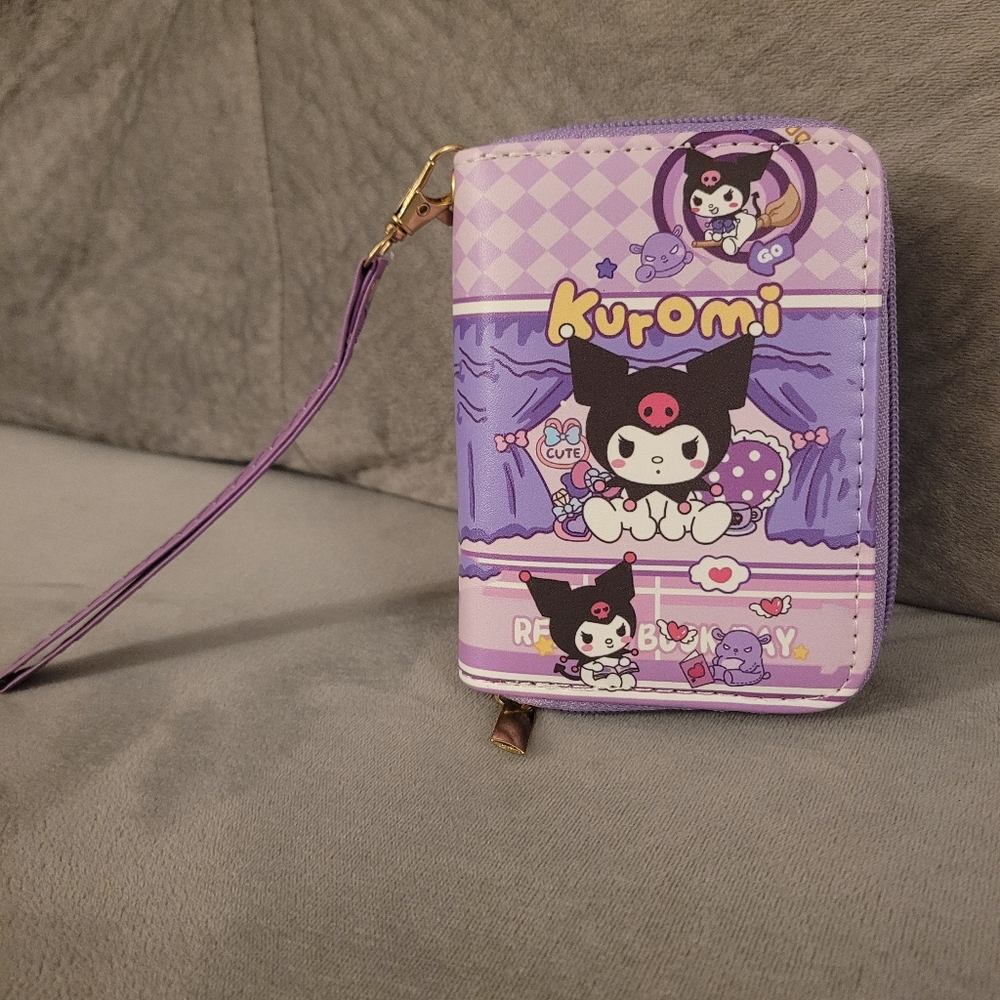 Kuromi Purple Wristlet Wallet